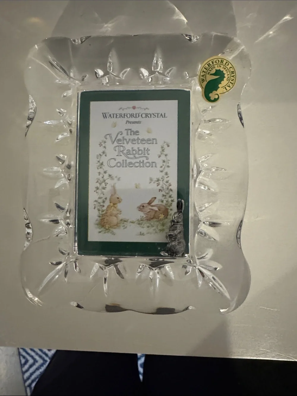 Waterford Crystal Velveteen Rabbit Clear Photo Frame